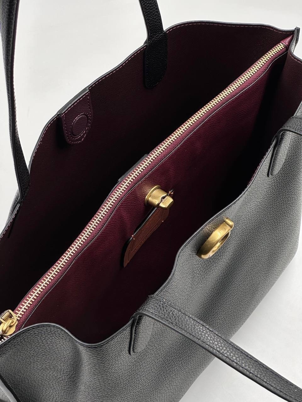 сумка тоут coach,coach объемная сумка-тоут черный,сумка тоут женская coach willow tote black,сумка женская coach,сумка тоут средняя