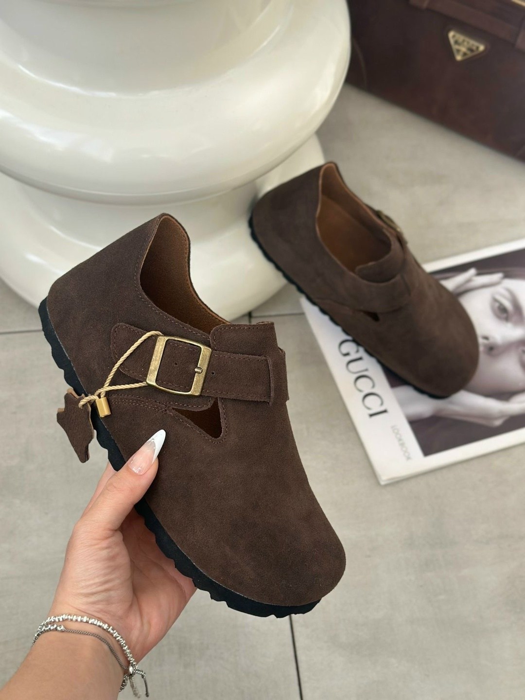 ,биркенштоки женские, женская,натуральная замша,повседневная