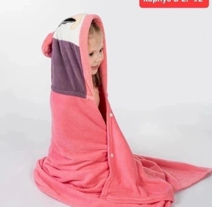 полотенце пончо детское с капюшоном,полотенце с капюшоном,детские полотенца пончо,банное полотенце детское с капюшоном,пончо полотенце