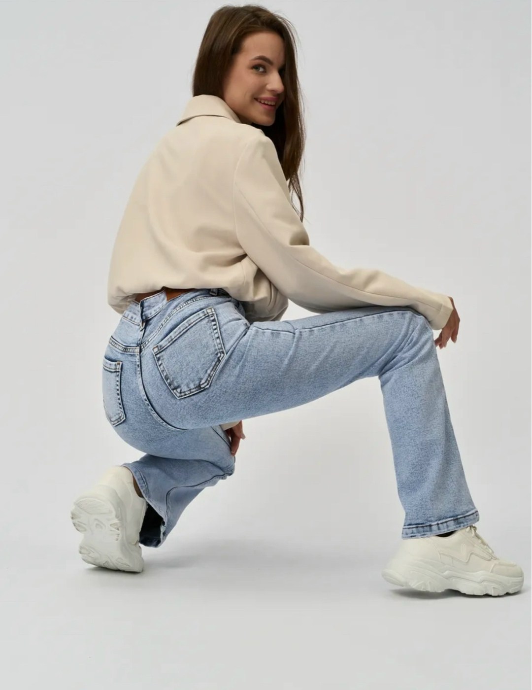 женские джинсы клёш ретро cracpot голубой,джинсы клеш прямые ретро cracpot цвет голубой,женские джинсы клёш cracpot,джинсы клёш,женские джинсы клеш