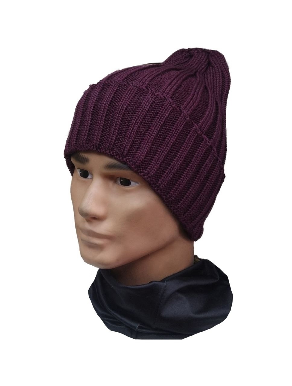 шапка,шапка бини,вязаная шапка,синяя шапка,шапка мужская