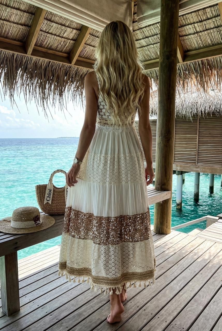 кружевное платье,платье летнее,платья бохо,платье бохо с кружевами макси,кружевной сарафан