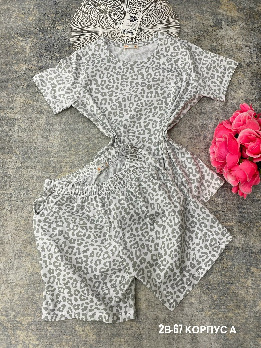 пижама женская с шортами,пижама женские,женская пижама с шортами в леопардовый принт,пижама с шортами,костюм женский