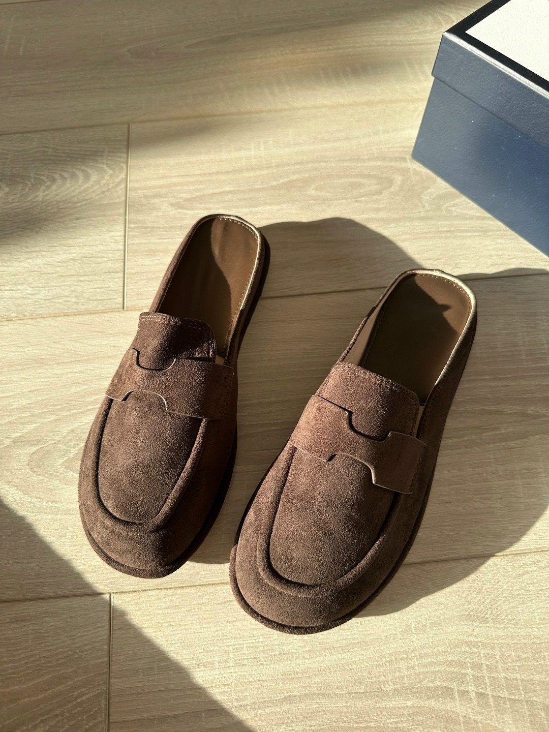 ,женские замшевые мюли hermes go коричневые,замшевые мюли,замшевые лоферы,женские лоферы из натуральной замши