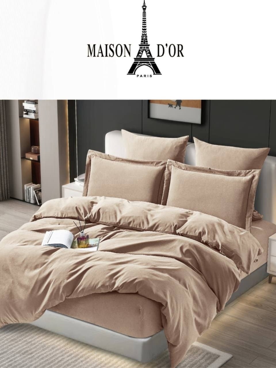 комплект постельного белье евро,комплект постельного белья ситрейд евро беж, сатин:,постельное белье ситрейд однотонное,однотонное постельное белье,karteks комплект постельного белья