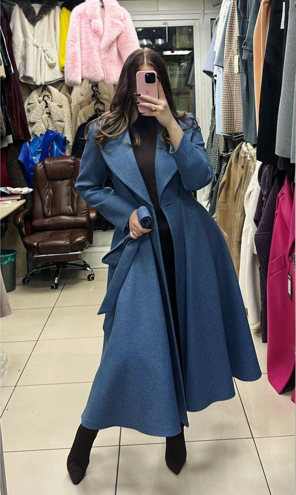 пальто с юбкой,пальто-платье с капюшоном,пальто классическое,пальто серое с юбкой полусолнце,пальто с пышной юбкой