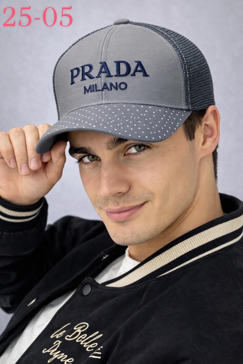 стильная бейсболка,бейсболка,кепки мужские,бейсболка prada,prada кепка drill с вышитым логотипом синий