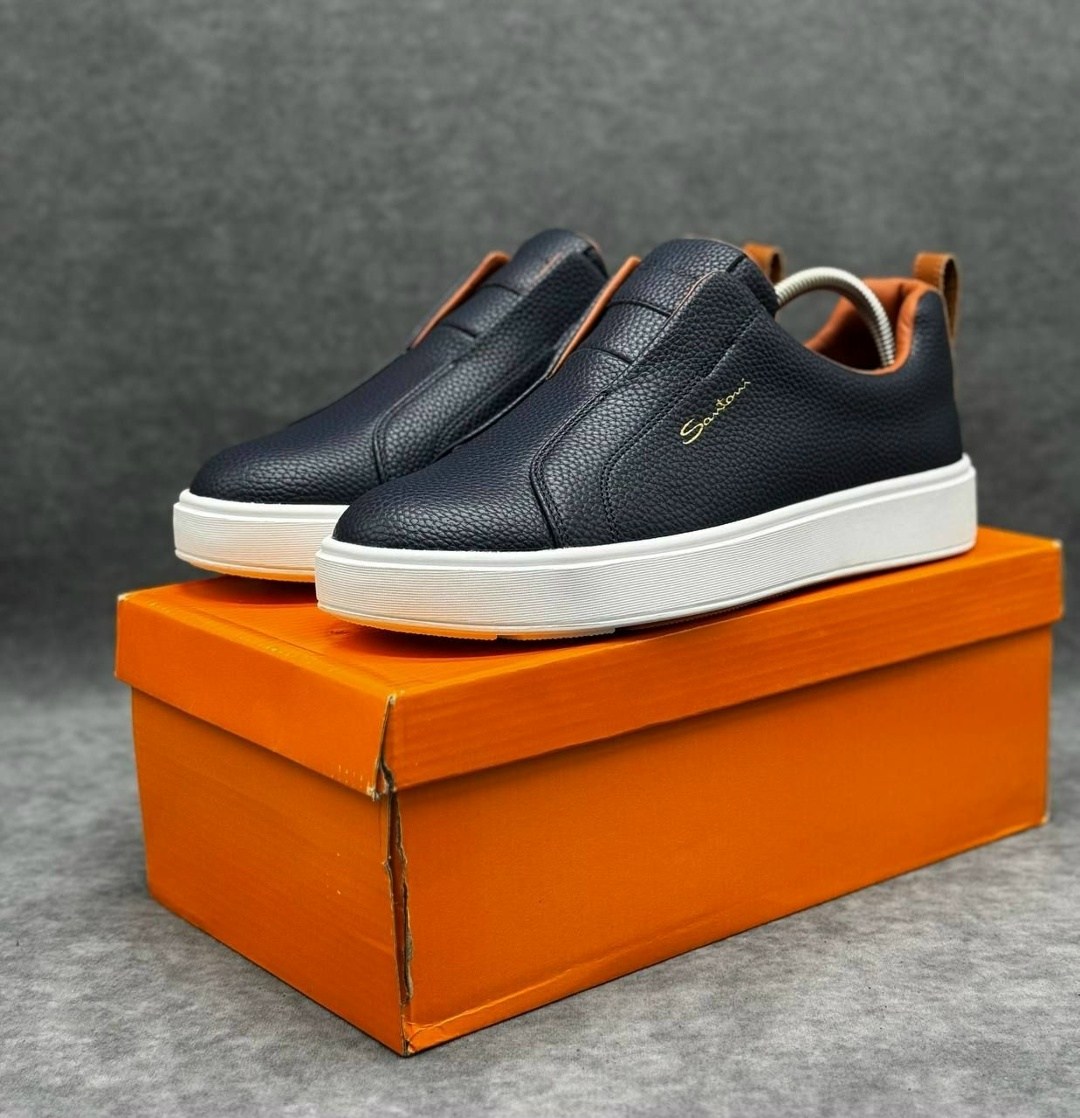 слипоны мужские кожаные,,слипоны мужские,кеды мужские кожаные,слипоны santoni