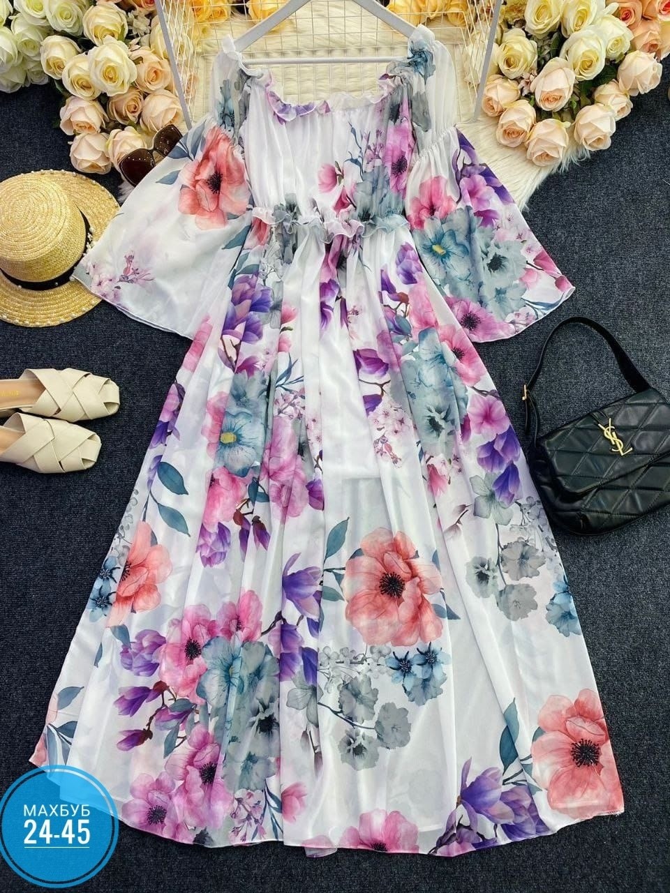 платье женское шифоновое,платье женской,платье шифон ,платье летнее длинное,платье шифон
