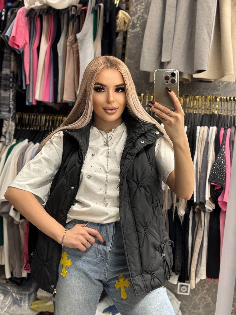 женская жилетка,жилет женский,жилет,жилетка,демисезонный жилет