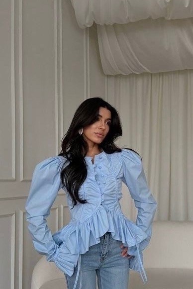 рубашка с рюшами,рубашка женская с рюшами,блузка модная,рубашка блузка,рубашка блузка с воланами