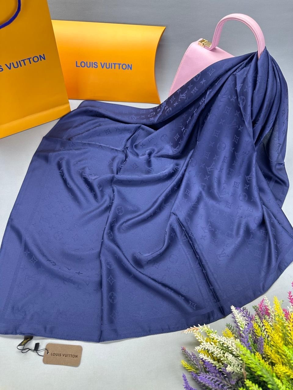 платок louis vuitton,платок из натурального шелка,платок женский,атласный платок,шелковый платок