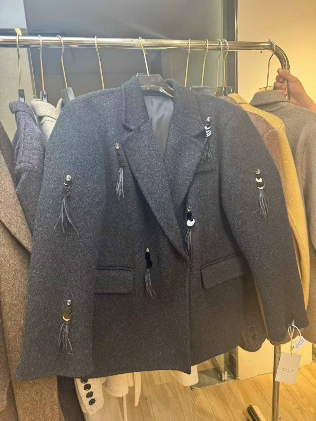 пальто оверсайз,полупальто,короткое пальто,шерстяное пальто,пальто пиджак оверсайз демисезонное clotre