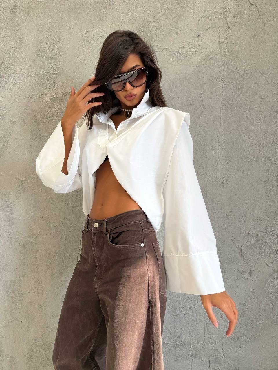укороченная рубашка женская,белая рубашка женская,рубашка укороченная,рубашка женская,белая рубашка