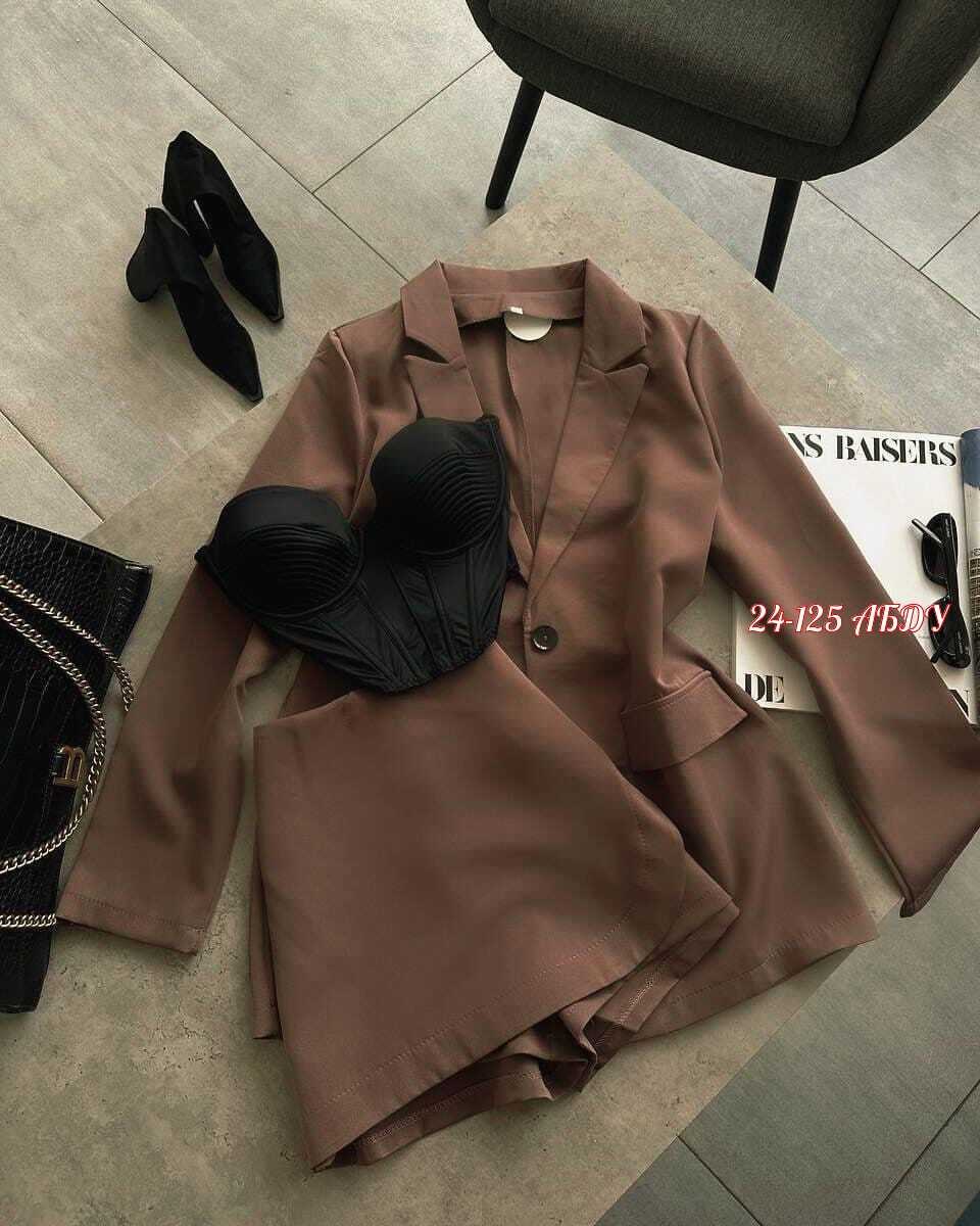 beseller классический костюм двойка пиджак юбкашорты ткань барби,двойка костюм с пиджаком и шортами lr store,костюм юбка пиджак,костюм двойка женский,двойка костюм с пиджаком и шортами lr store песочн