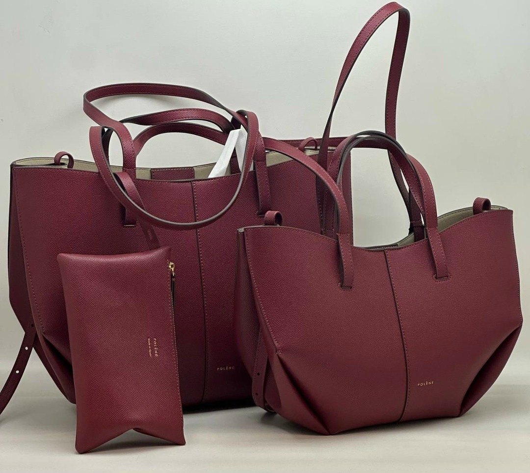 polene коричневая кожаная сумка тоут cyme для женщин,сумка,сумка polene из натуральной кожи,женская сумка,сумка polene из натуральной кожи 40-28