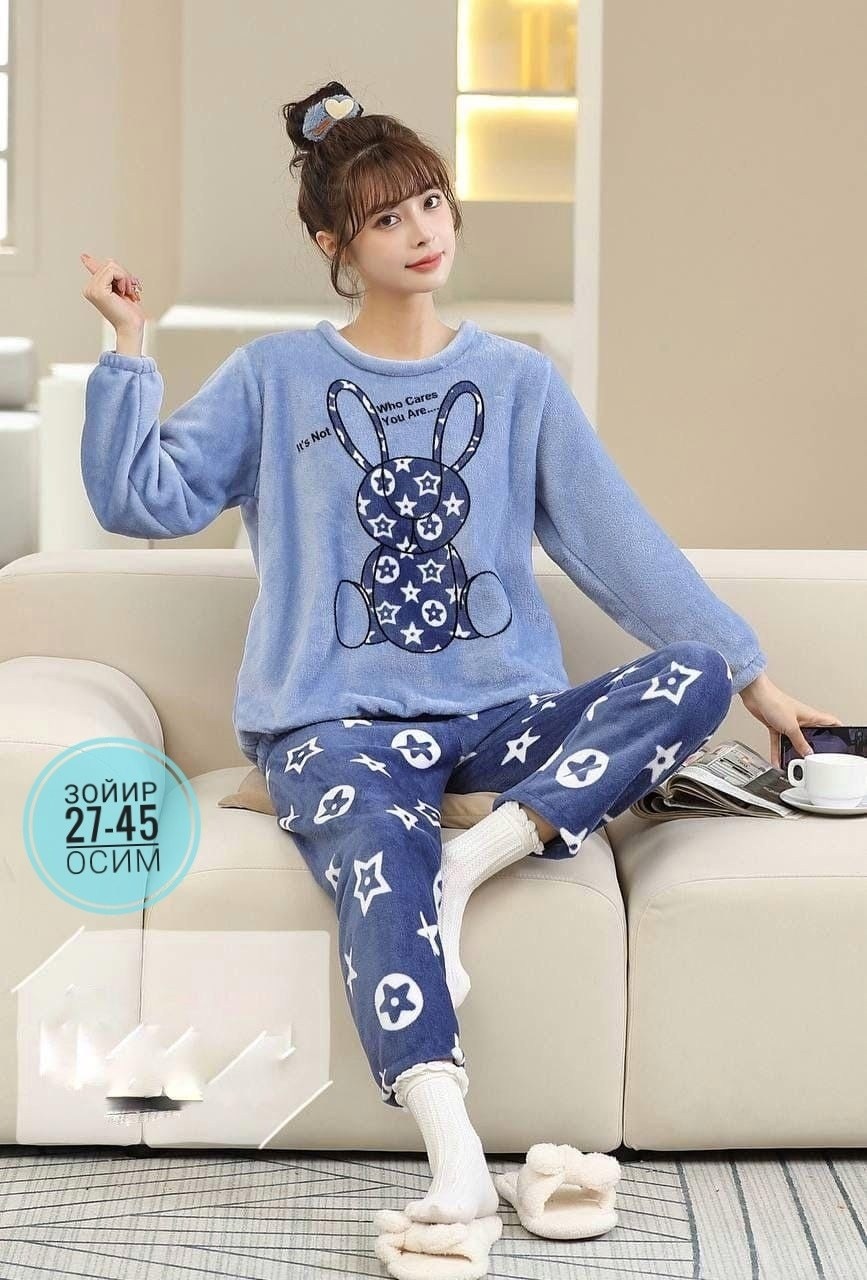пижама теплая плюшевая,пижама женская со штанами теплая домашняя плюшевая,теплая пижама,пижама плюшевая теплая со штанами,фланелевая теплая пижама для женской мягкой