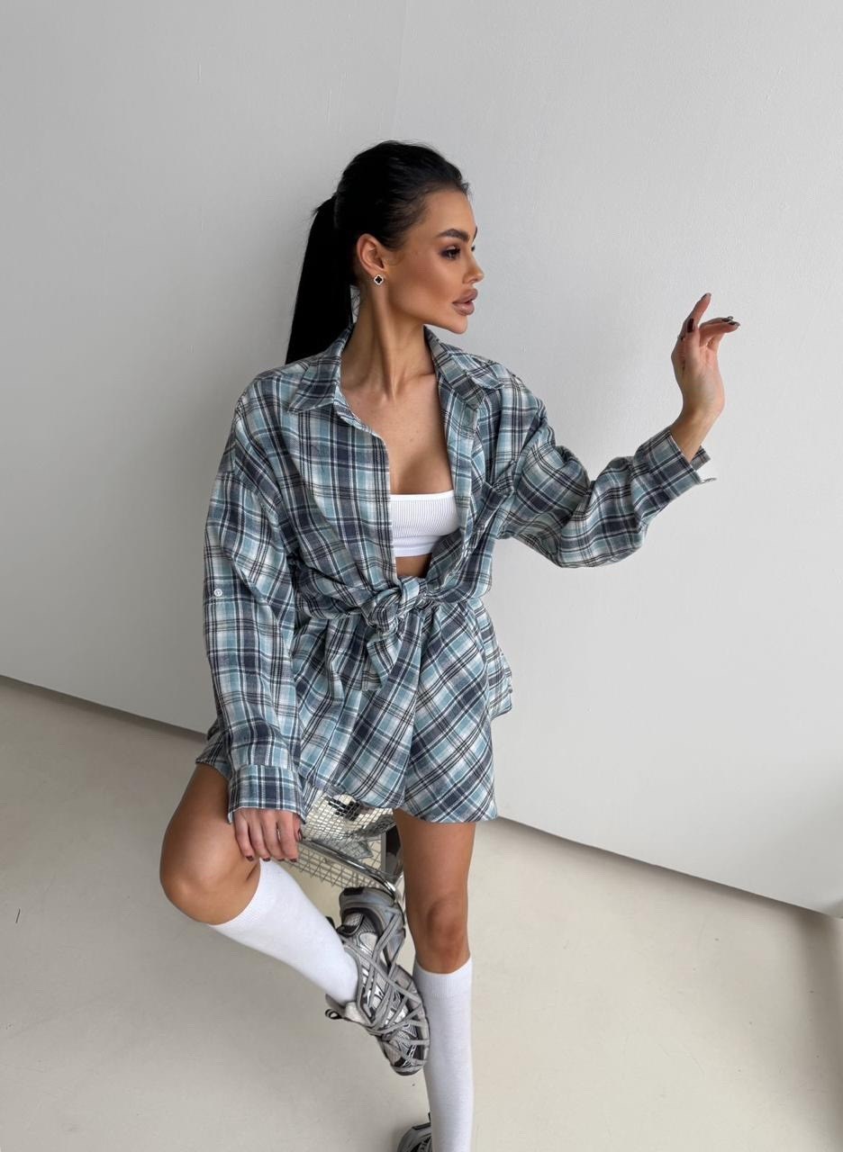 костюм с юбкой и рубашкой,костюм в клетку,костюм с юбкой в клетку,рубашка женская в клетку,костюм двойка с юбкой и рубашкой повседневный