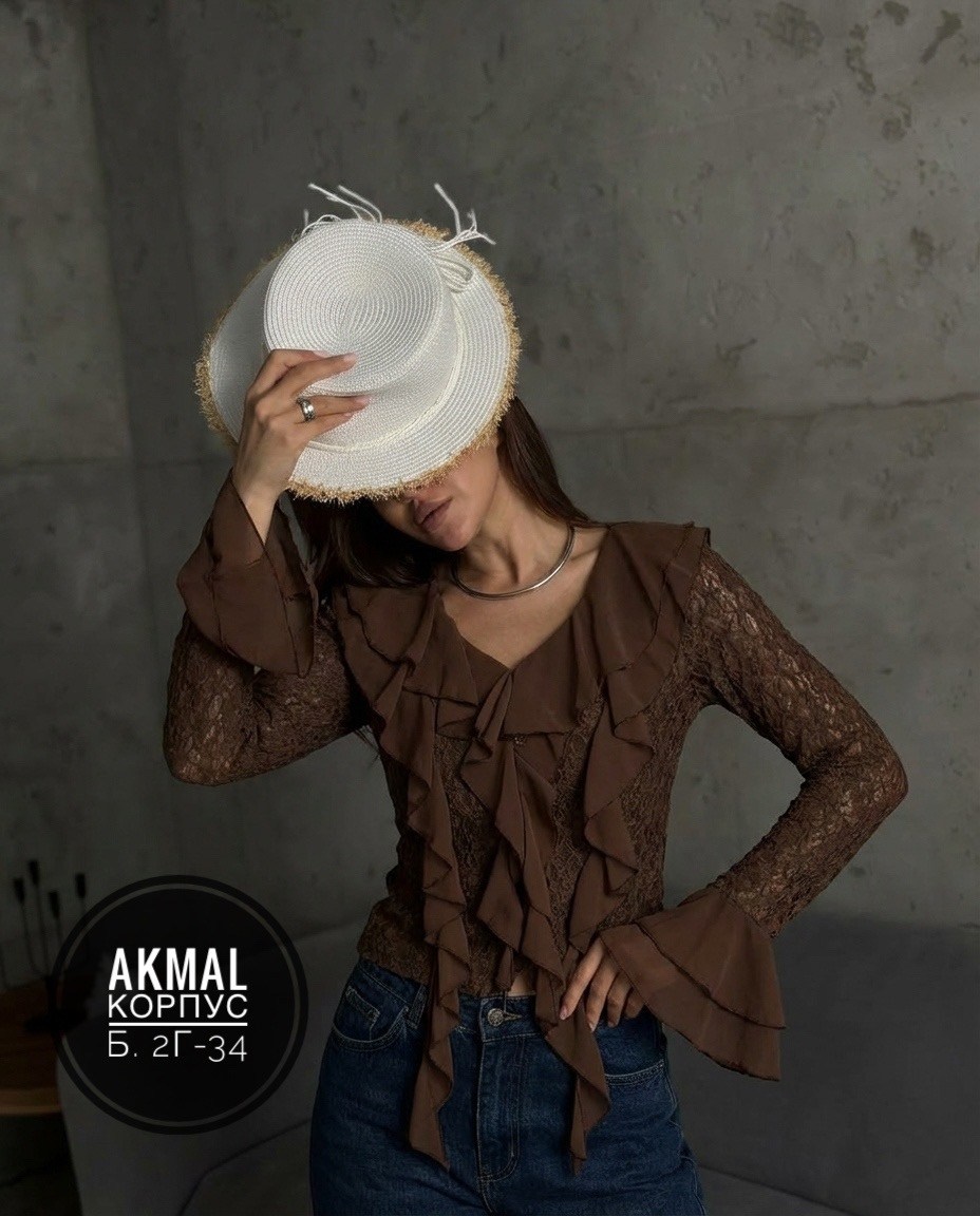 женская блузка,блузка с воланаии,блузка,кофта,блуза