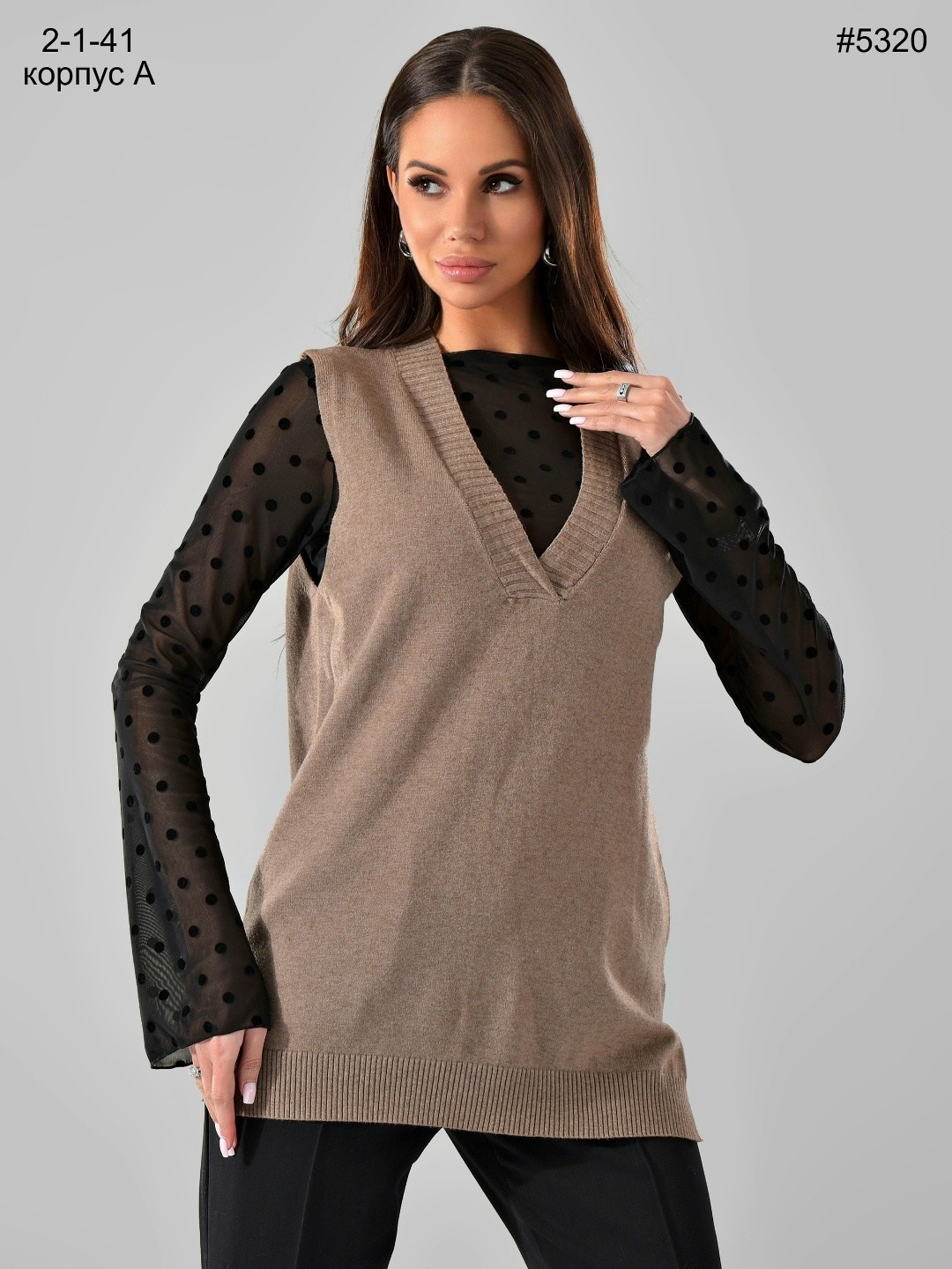 жилет женский ebo style вязаный черный 42-50 ru,трикотажный жилет,вязаный жилет,женский вязаный жилет оверсайз happyfox,жилетка черный трикотажный