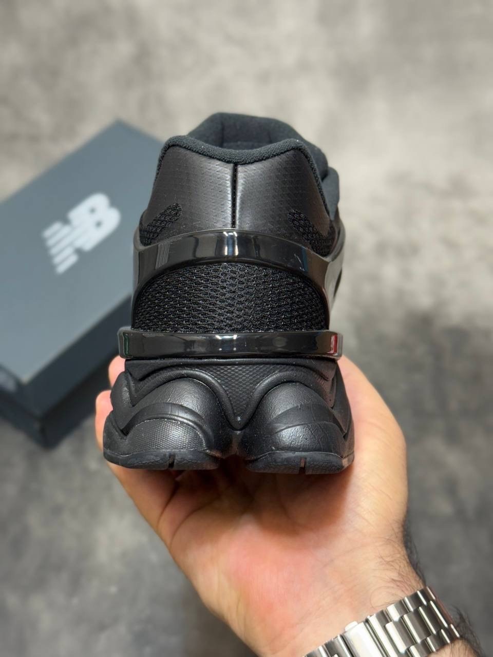 кроссовки new balance 9060,кроссовки new balance,мужские кроссовки new balance,new balance 9060 triple black leather,кроссовки