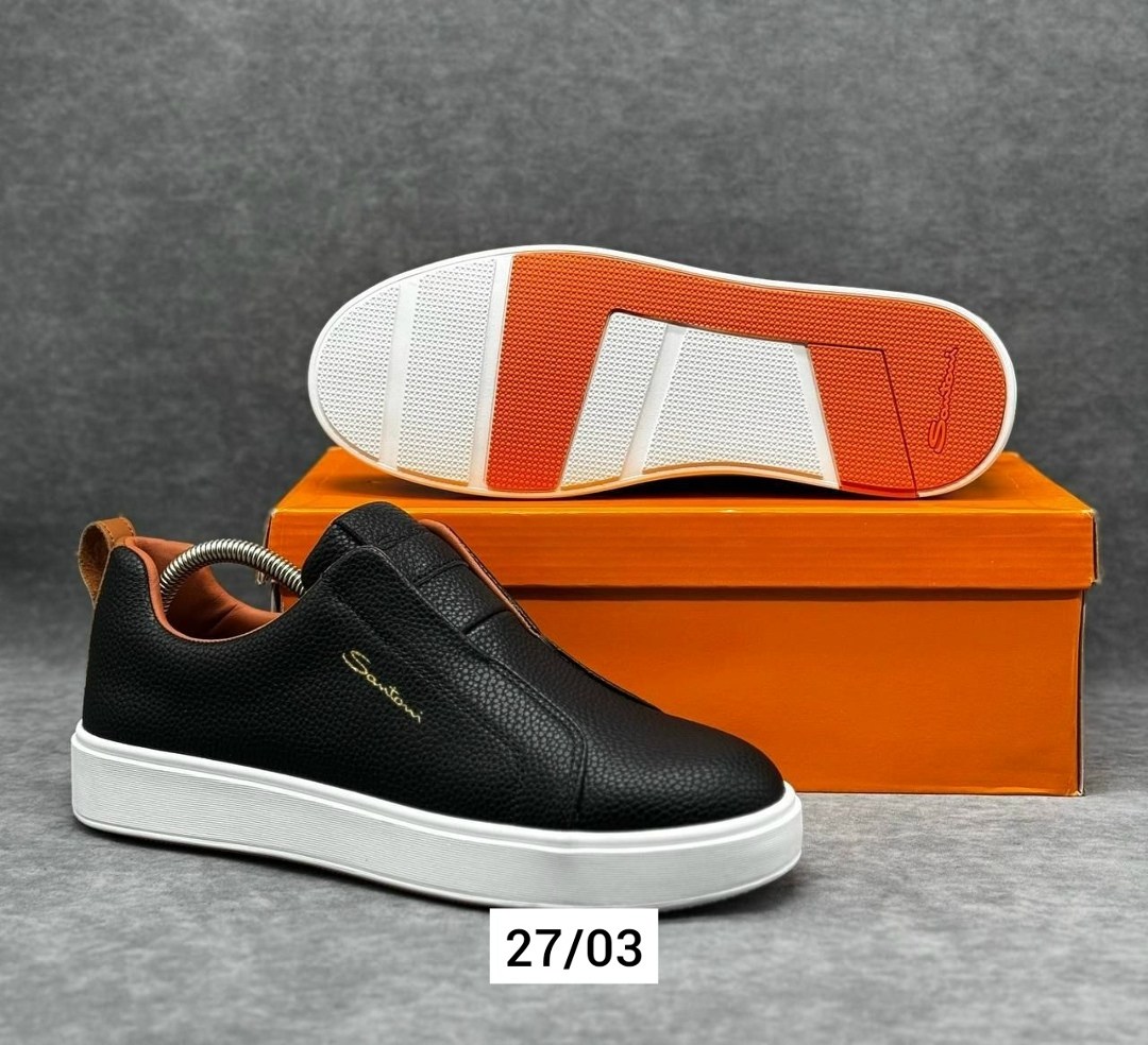 слипоны мужские,,слипоны santoni,слипоны мужские кожаные, мужская