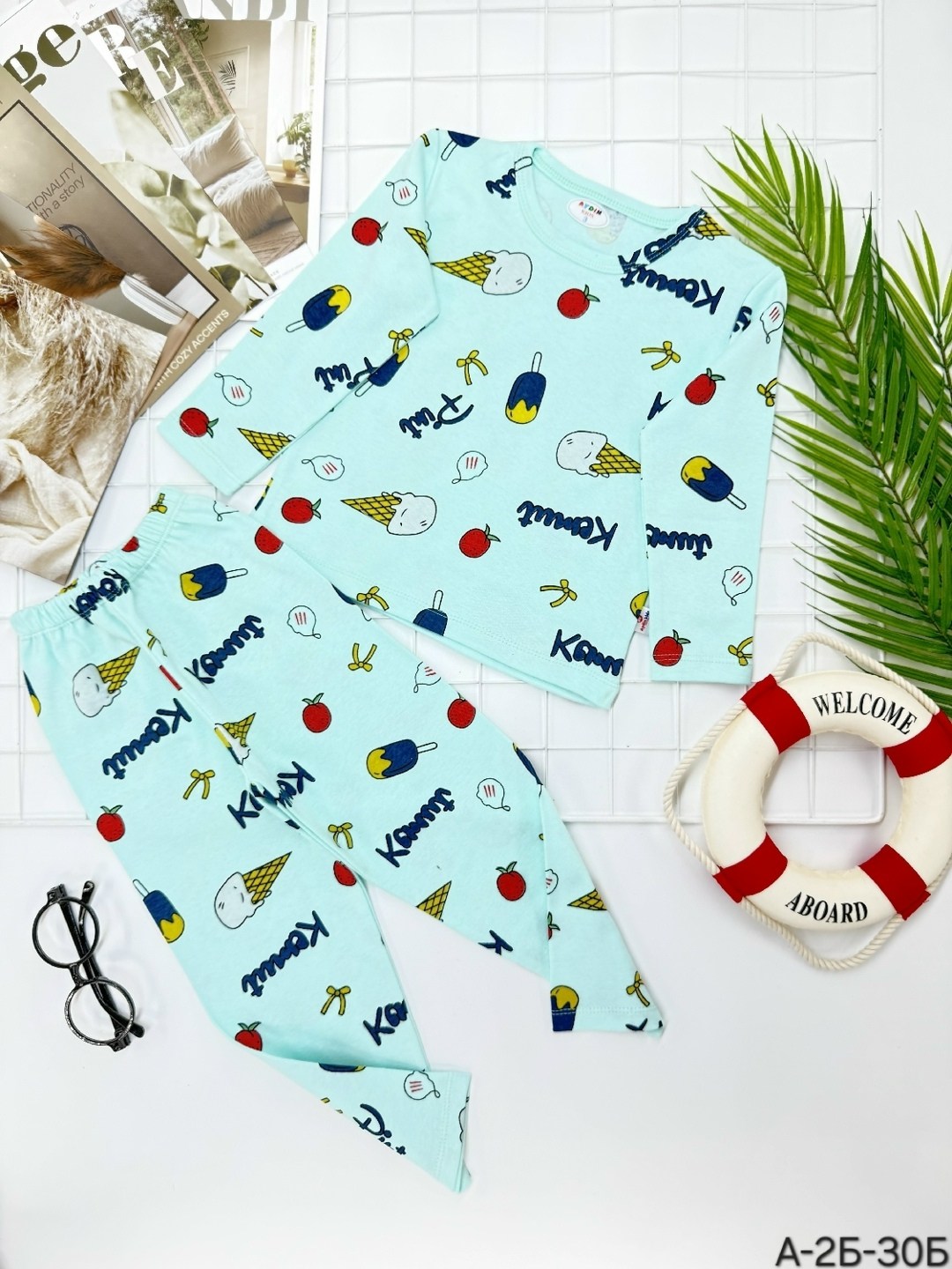 пижама для девочек,детская пижама,комплект пижама,пижам,пижама с единорогами