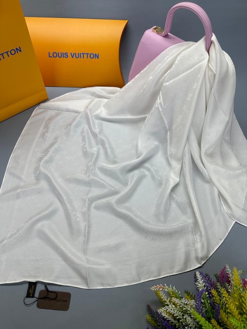 платок louis vuitton,платок из натурального шелка,платок женский,атласный платок,шелковый платок