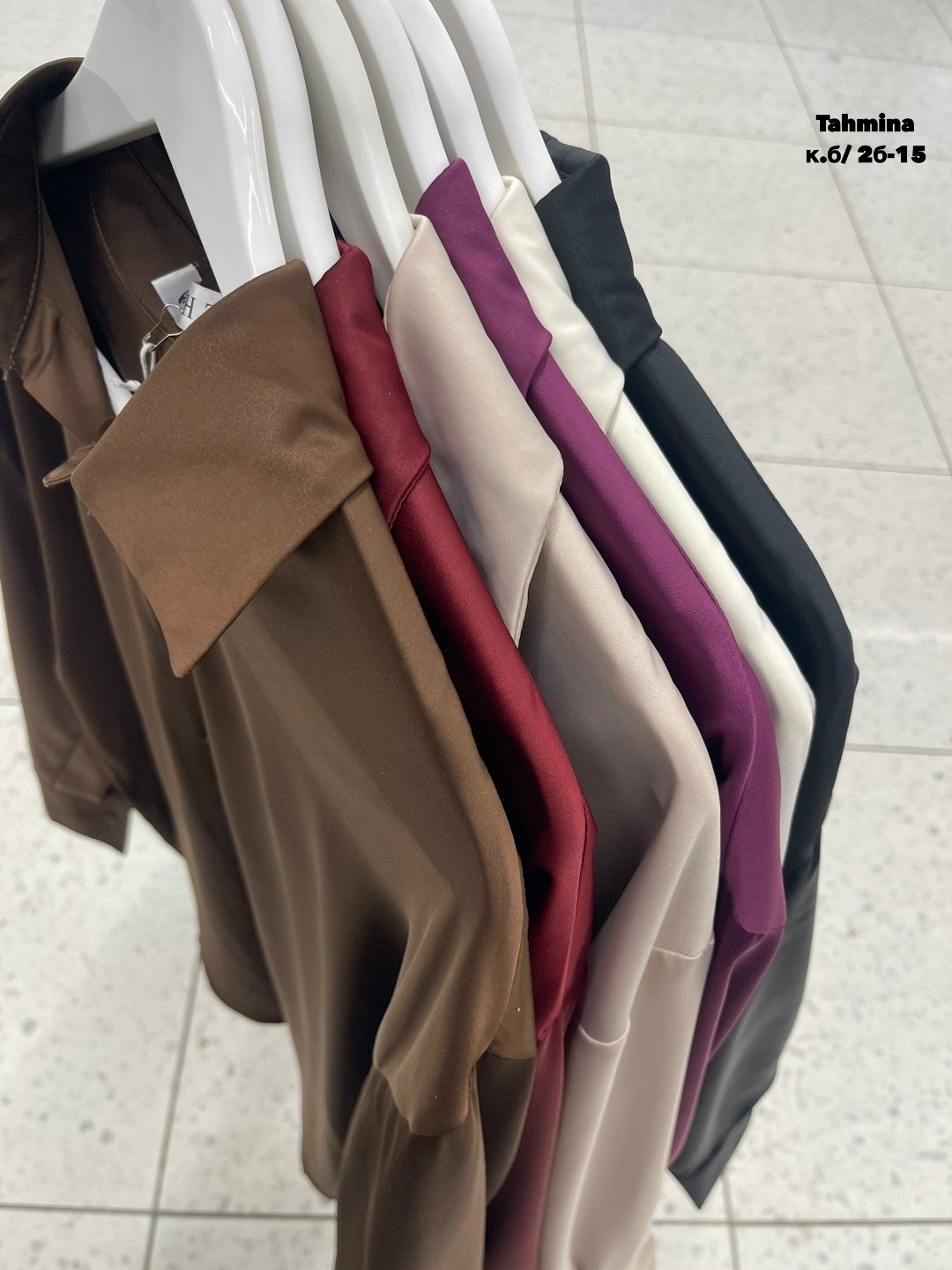 рубашка блузка шелковая атласная oklab 258021519,женская блузка,рубашка женская,рубашка офисная атласная шелковая,блузка рубашка шелковая нарядная в офис цвет шоколадный коричневый