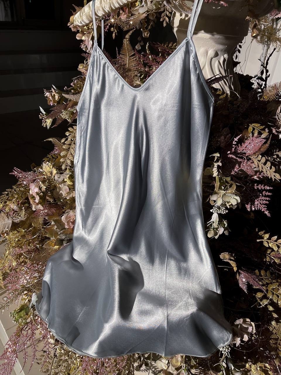женская ночная рубашка,атласная ночная рубашка,атласная пижама,пижама женская шелковая,ночная сорочка на бретельках