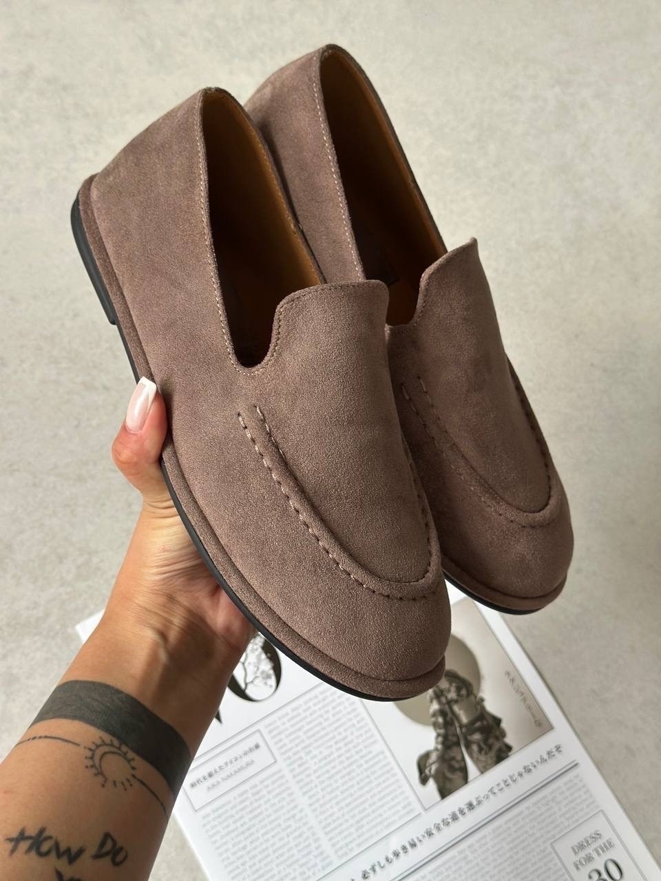 лоферы замшевые,,женские лоферы из натуральной замши,замшевые мокасины лоро пиано,лоферы замшевые лоро пиано