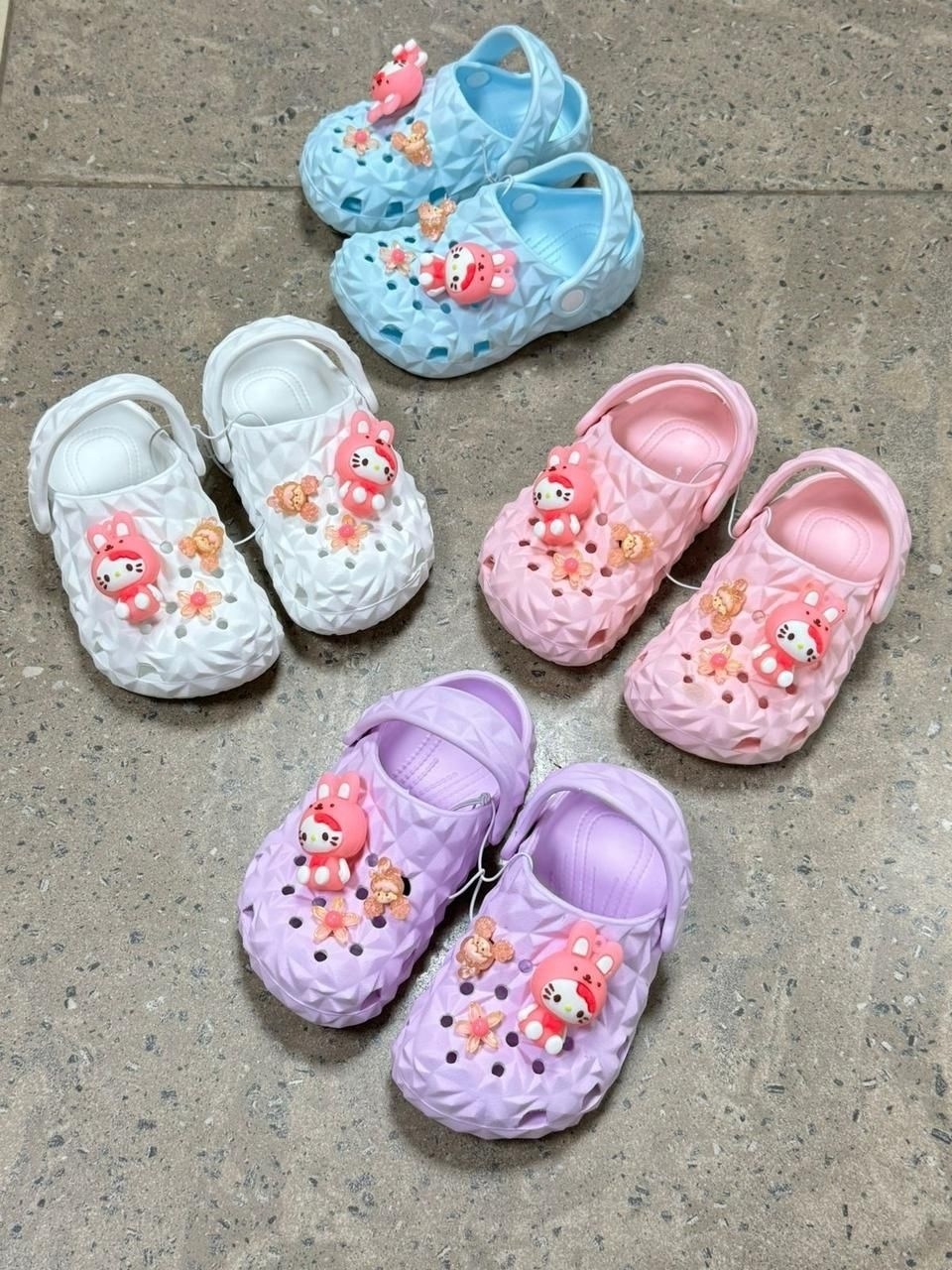 кроксы хеллоу китти,детские тапочки,тапочки для девочек,кроксы с хелло китти,кроксы детские