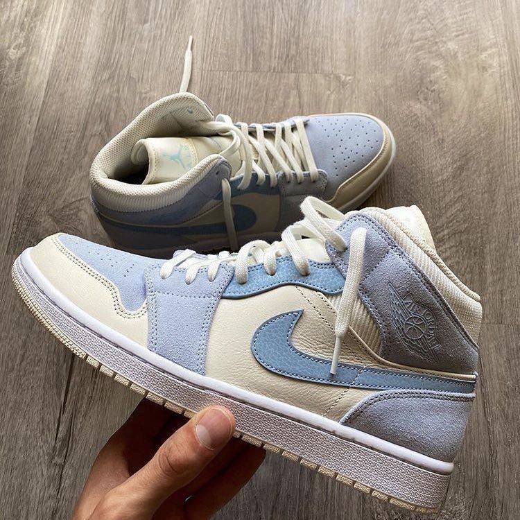 air jordan 1 mid se 'sail light blue',air jordan 1 mid se grey,nike air jordan 1 mid se,nike air jordan 1 mid,nike air jordan 1