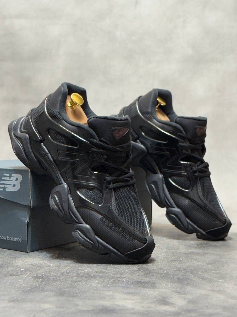 кроссовки new balance 9060,кроссовки new balance,мужские кроссовки new balance,new balance 9060 triple black leather,кроссовки