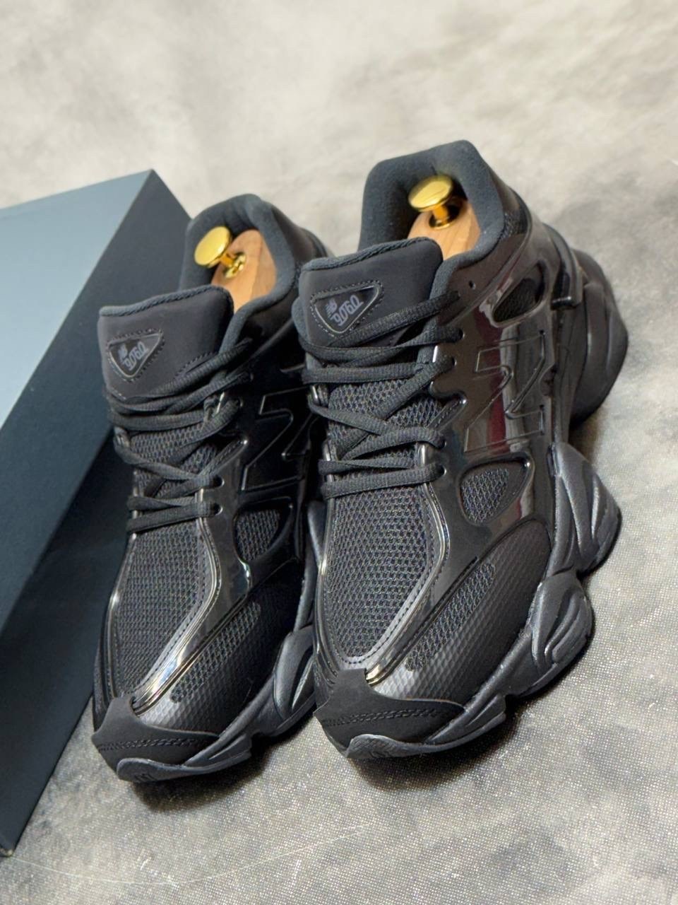 кроссовки new balance 9060,кроссовки new balance,мужские кроссовки new balance,new balance 9060 triple black leather,кроссовки