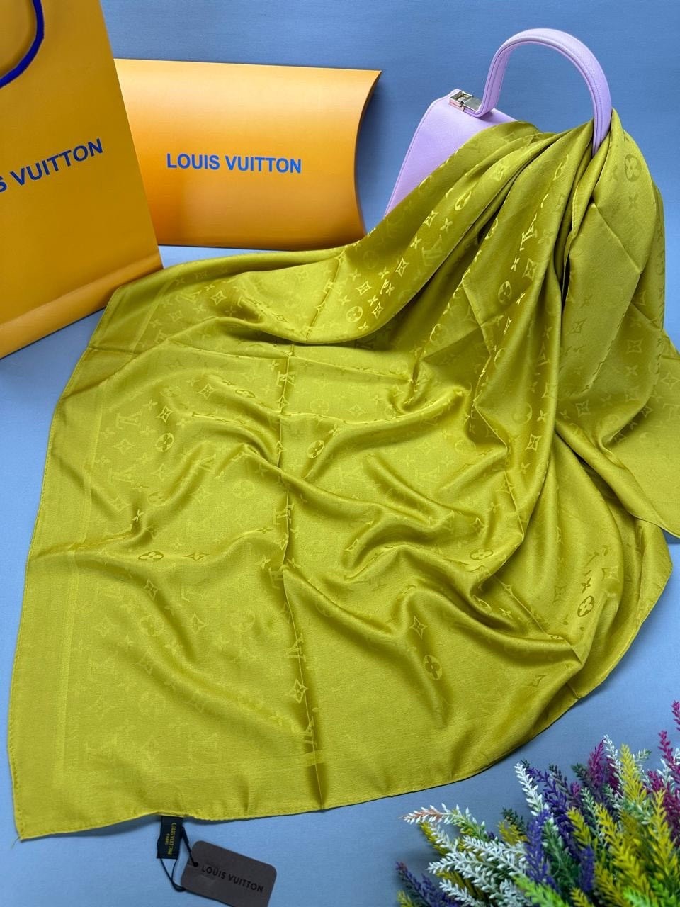 платок louis vuitton,платок из натурального шелка,платок женский,атласный платок,шелковый платок