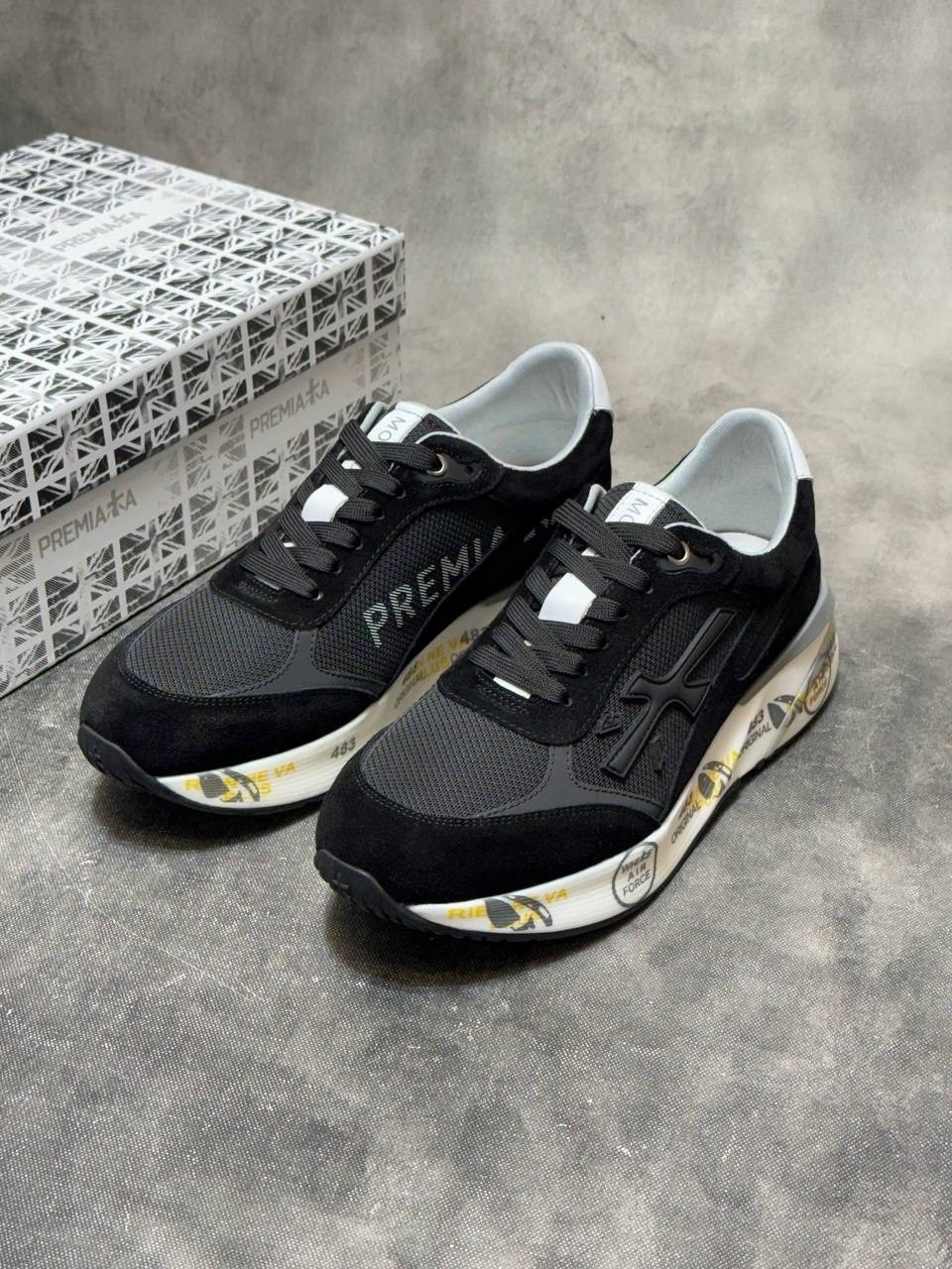 кроссовки мужские premiata,кроссовки premiata,,кроссовки премиата,комбинированные кроссовки premiata