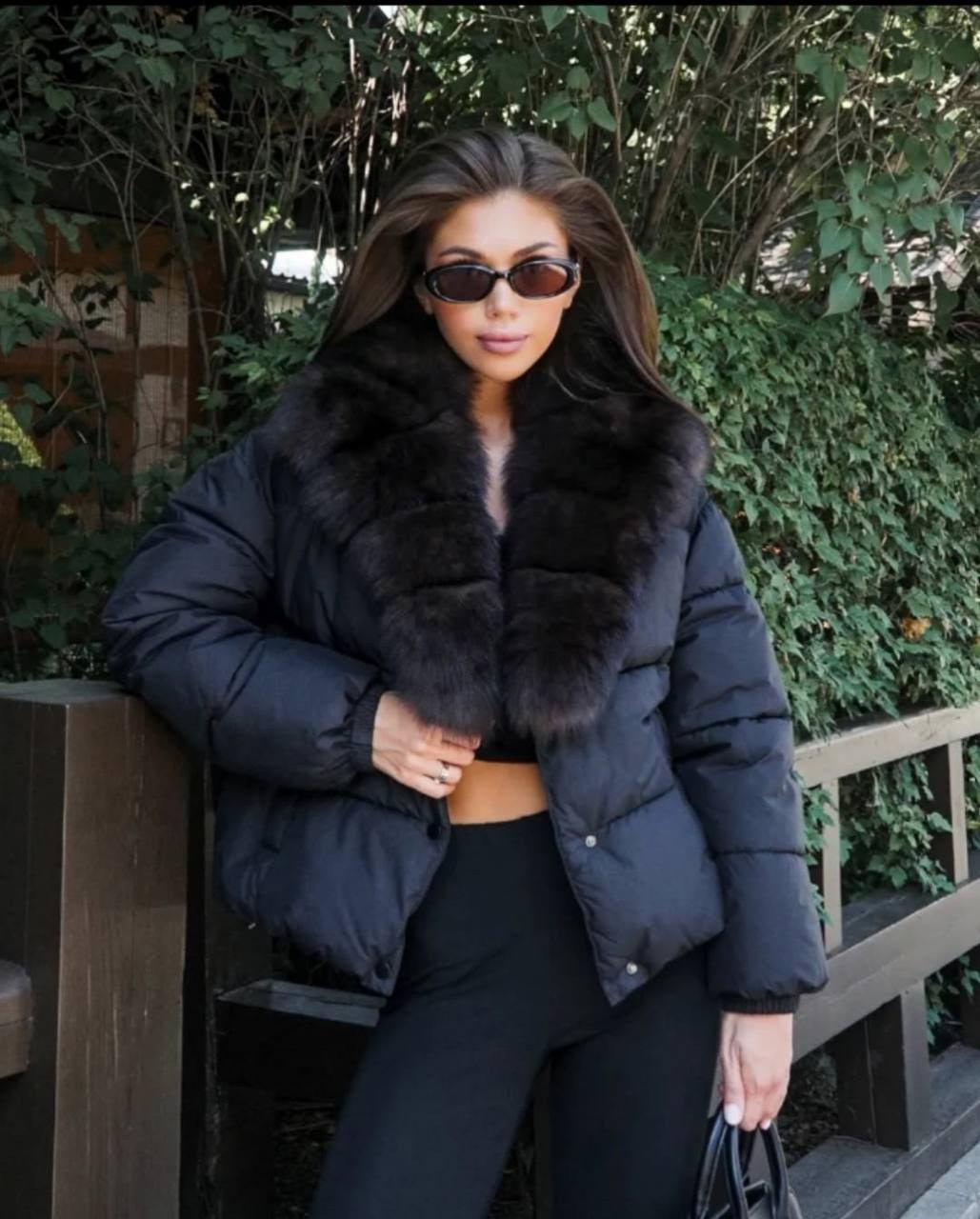 пуховики с мехом,куртка пуховик зимняя с натуральным мехом песца safina moda,куртка с мехом,пуховик с натуральным мехом,короткий пуховик