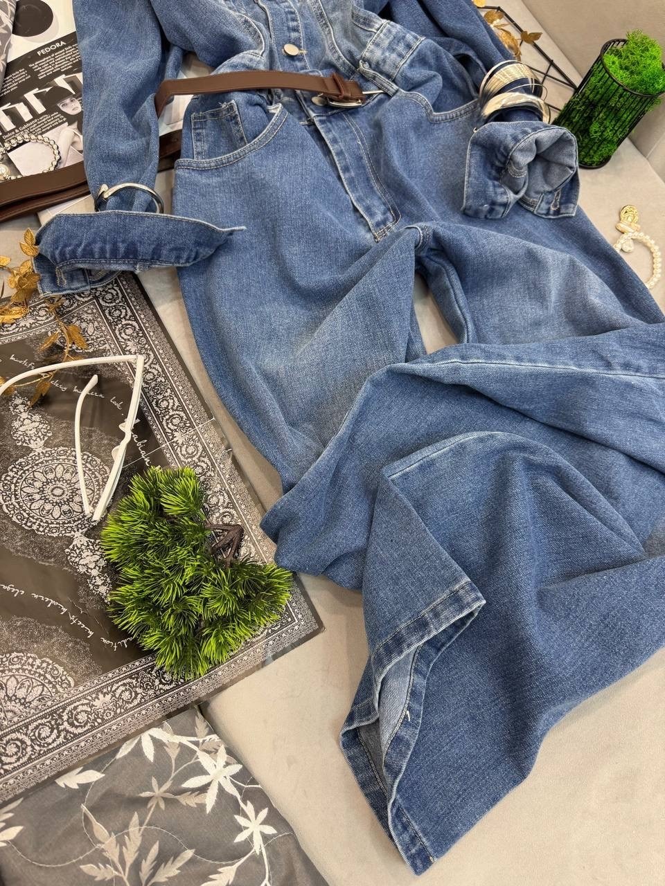 джинсовый комбинезон женский,джинсовый комбинезон,джинсовый слитный комбинезон женский,женский джинсовый комбинезон в стиле ретро,комбинезон женский джинсовый с длинным рукавом