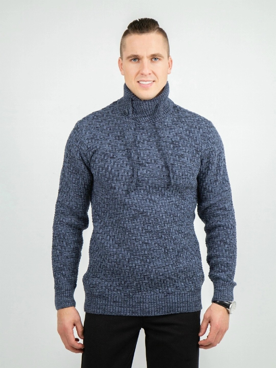 свитер с воротником,свитер классический,трикотажный джемпер,джемпер с воротником,свитера мужская