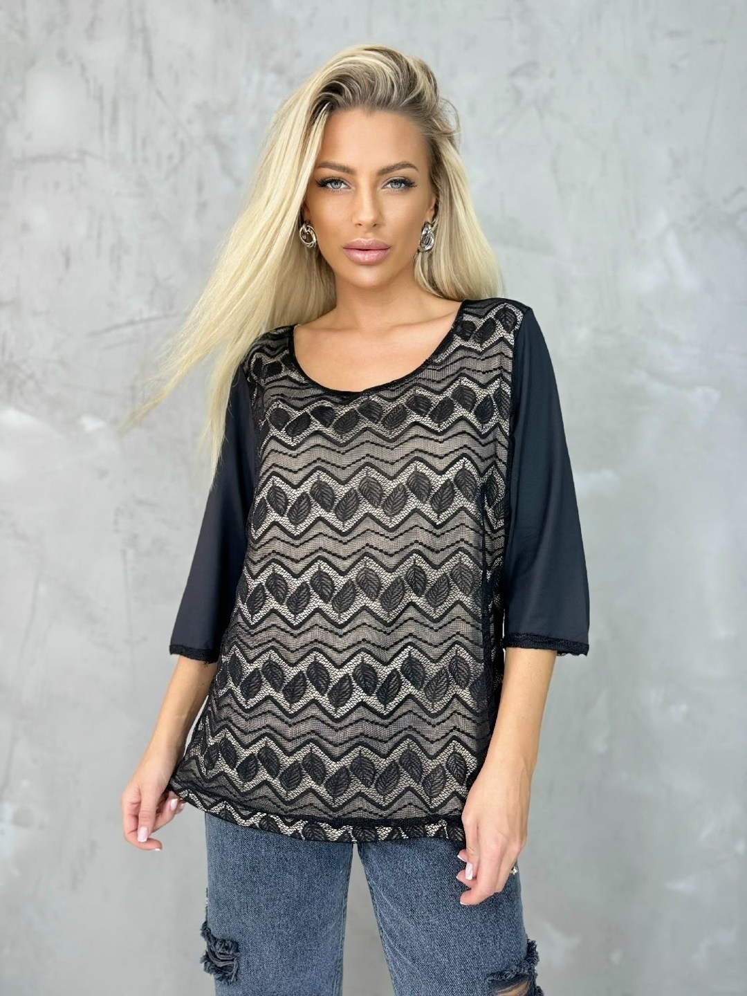 женская кофта,,блузка кофта,кофта с кружевными рукавами теплая h fashion,джемпера женские