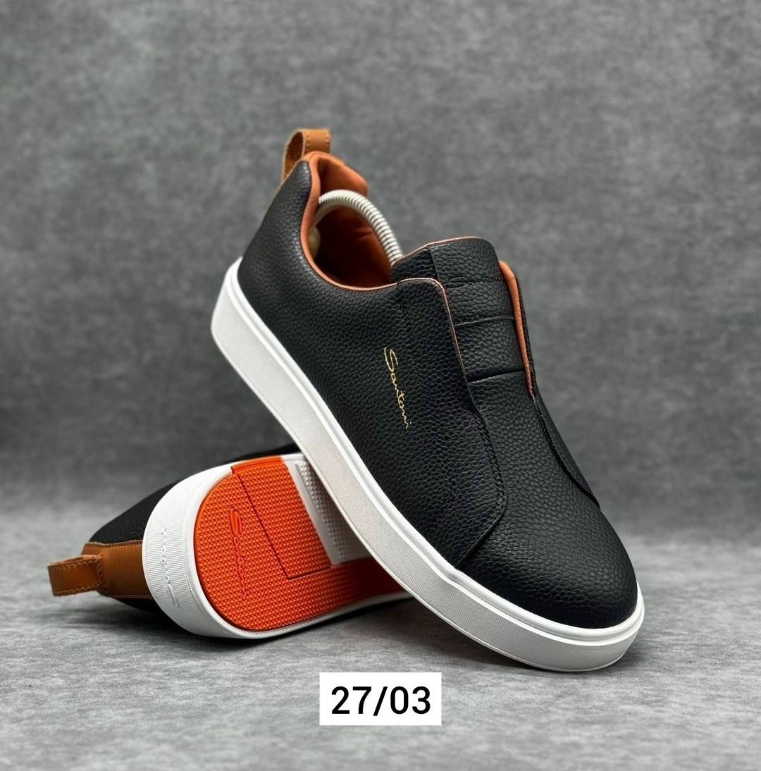 слипоны мужские,,слипоны santoni,слипоны мужские кожаные, мужская