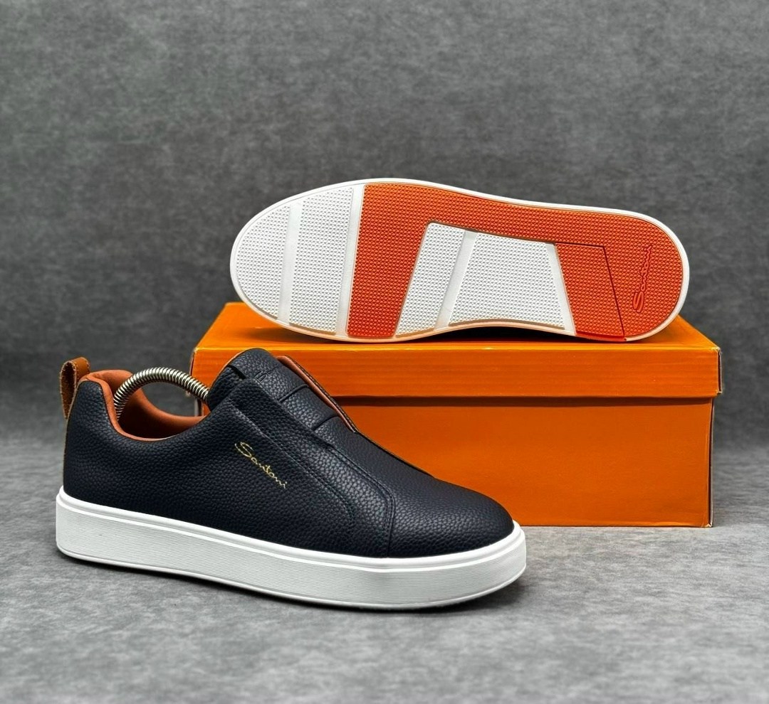 слипоны мужские кожаные,,слипоны мужские,кеды мужские кожаные,слипоны santoni