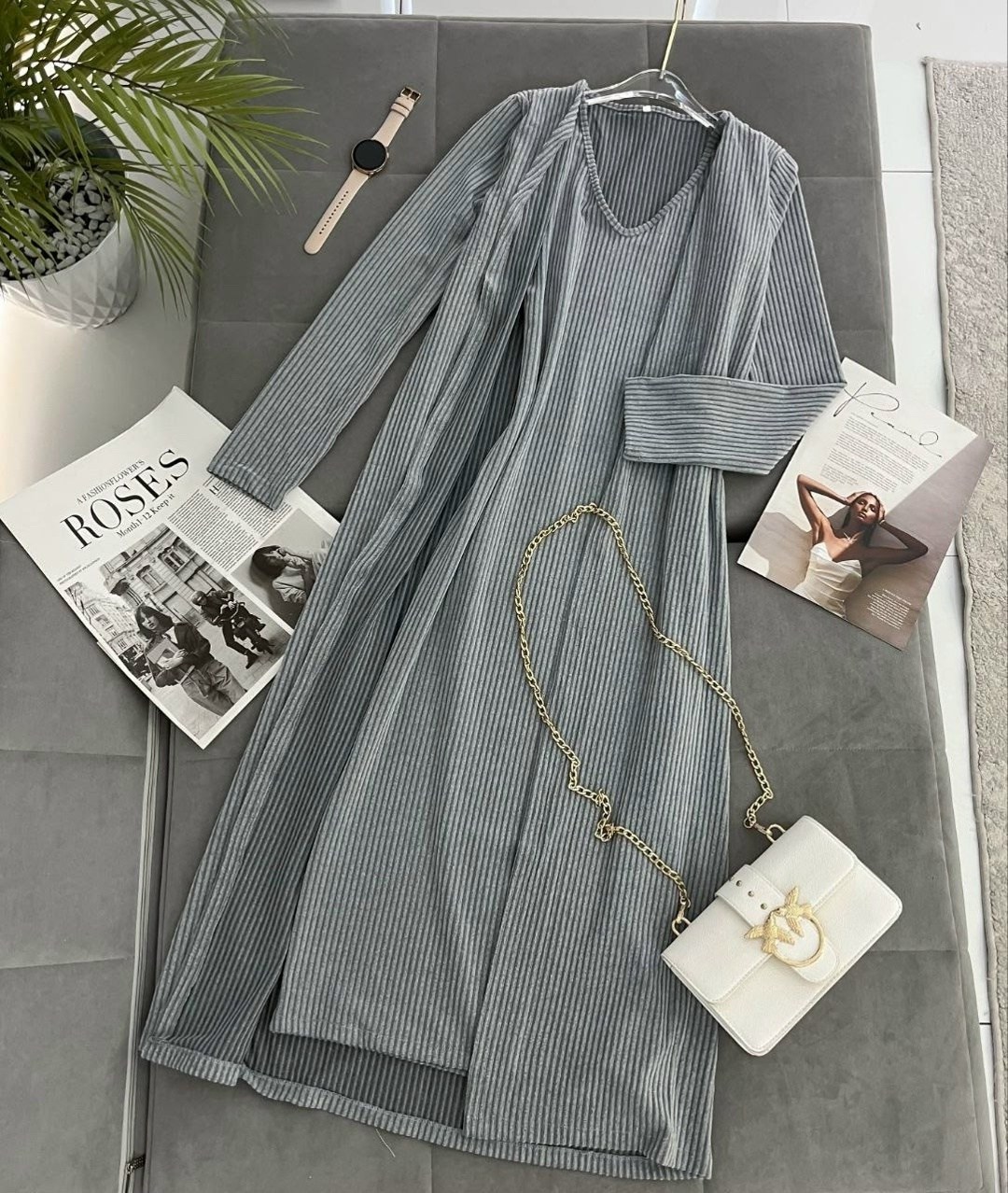 костюм трикотажный платье длинное с кардиганом,платье лапша с кардиганом,платье и кардиган,платье лапша длинное с кардиганом,кардиган и платье двойка