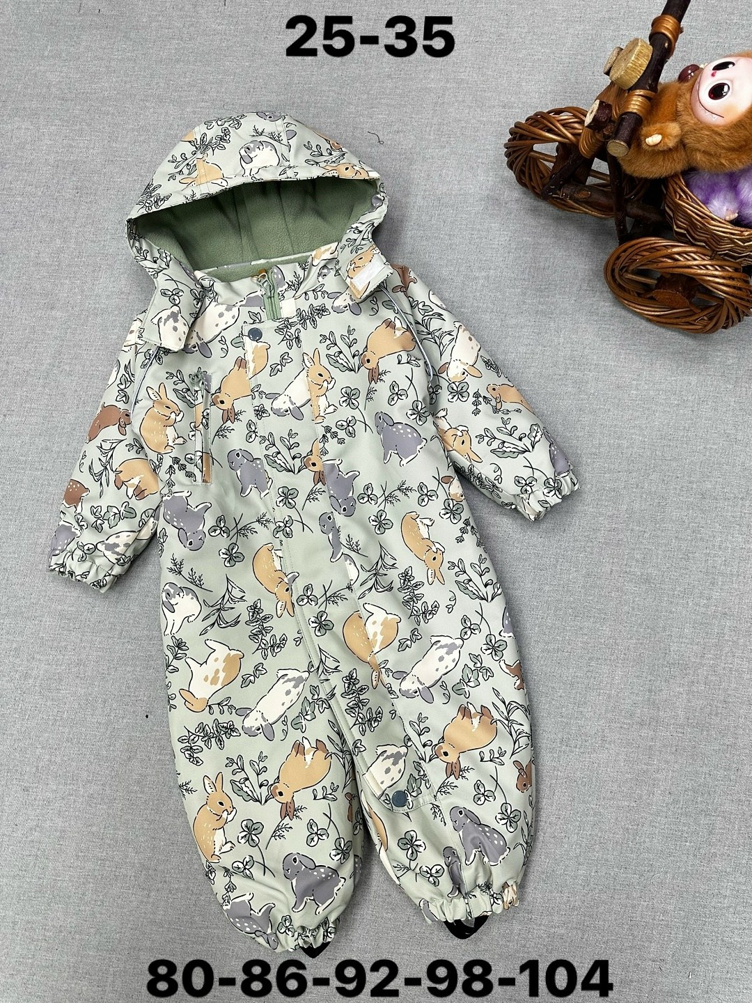 комбинезон детский crockid 1g ovl 001 1_b пыльный пудровый сердца,утеплённый комбинезон для девочек,комбинезон crockid для девочек,комбинезон crockid демисезонный,crockid комбинезон