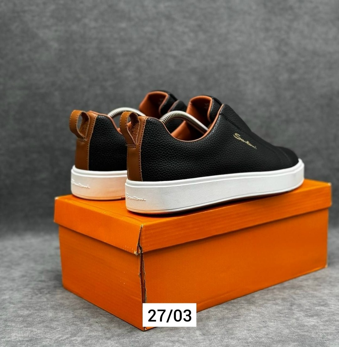 слипоны мужские,,слипоны santoni,слипоны мужские кожаные, мужская