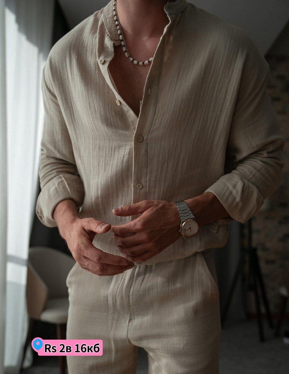 мужской костюм бежевый,льняной костюм мужской,костюм двойка для мужчин муслин,костюм летний с брюками и рубашкой муслин win fashion цвет бежевый,костюм мужской брючный