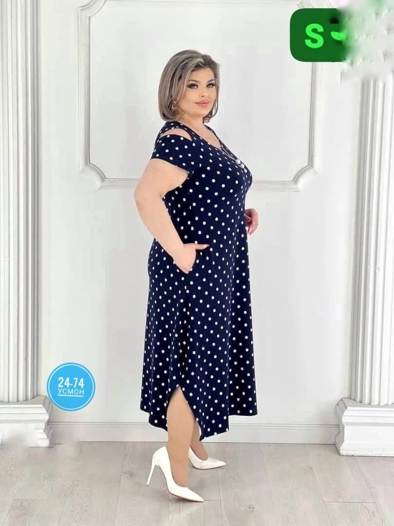 платья женские больших размеров,платье горох,платье женской,,платья большие размеры