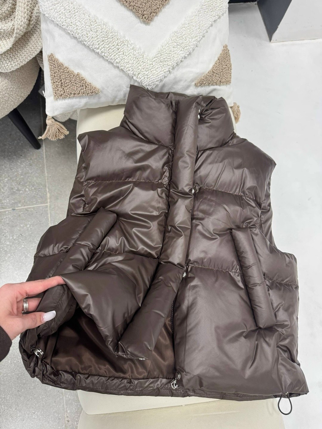 костюм женский,зимний костюм,жилет двусторонний,костюм мягкий,жилетка женская