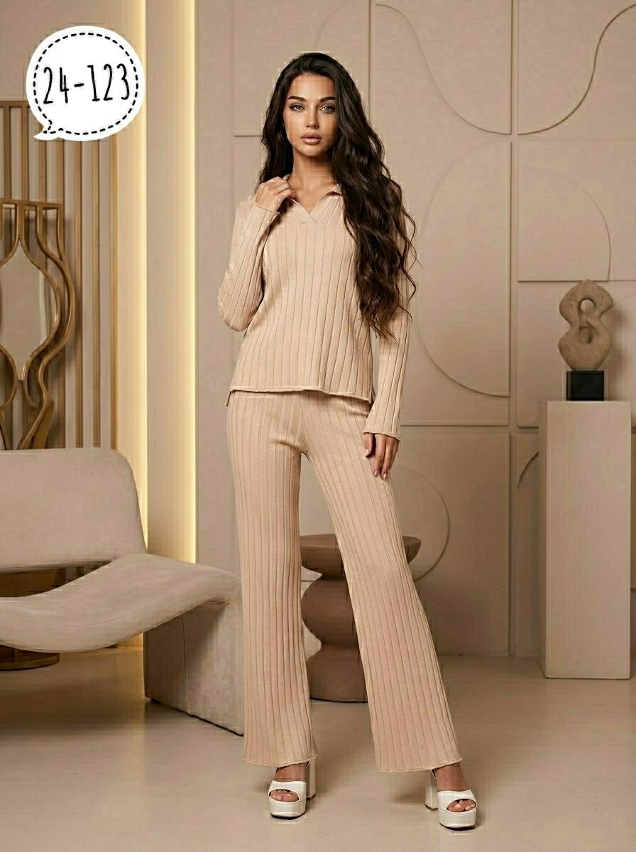 костюм двойка лапша,женский костюм двойка лапша,костюм женский: водолазка и штаны (one size) 42-48 арт. 1325579,костюм женский лапша,трикотажный костюм